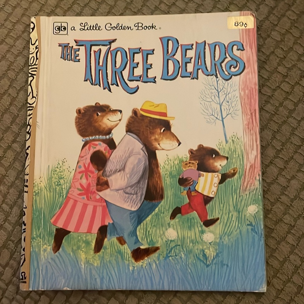 Little Golden Book The Three Bears Classic Childrens Vintage Storybook 1981